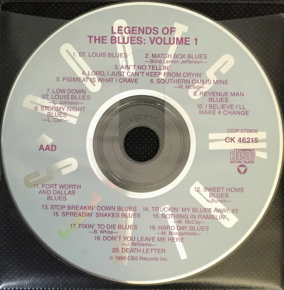 Various - Legends Of The Blues: Volume One (CD, Comp) (Near Mint (NM or M-)) - Image 4