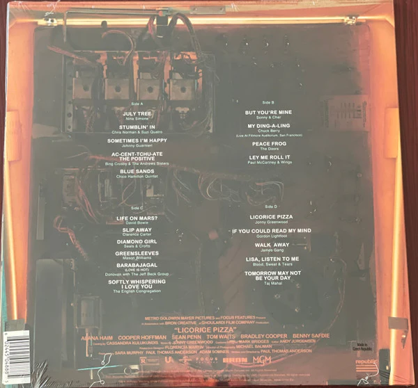 Various - Licorice Pizza (Original Motion Picture Soundtrack) (2xLP, Comp, Ltd, Red) NEW & SEALED - Image 2