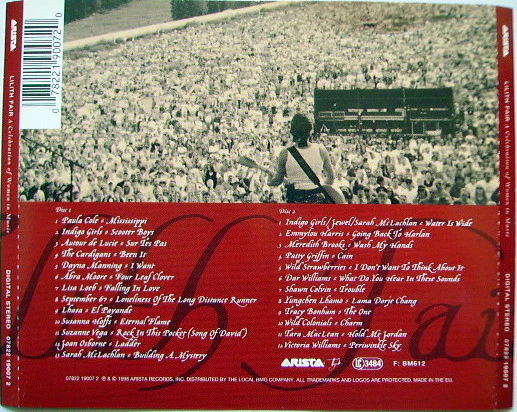 Various - Lilith Fair (A Celebration Of Women In Music) (2xCD, Album) (Very Good Plus (VG+)) - Image 2