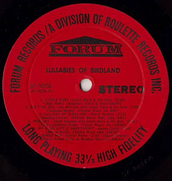 Various - Lullabies Of Birdland (LP, Comp) (Very Good (VG)) - Image 3
