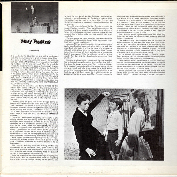 Various - Mary Poppins (Original Cast Sound Track) (LP, Album, Ind) (Very Good (VG)) - Image 2
