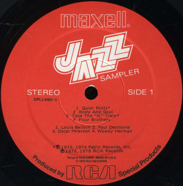 Various - Maxell Jazz Sampler (LP, Ltd, Smplr) (Near Mint (NM or M-)) - Image 4
