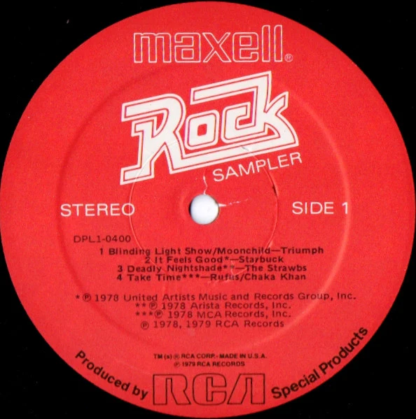 Various - Maxell Rock Sampler (LP, Comp, Ltd, Smplr) (Mint (M)) - Image 3
