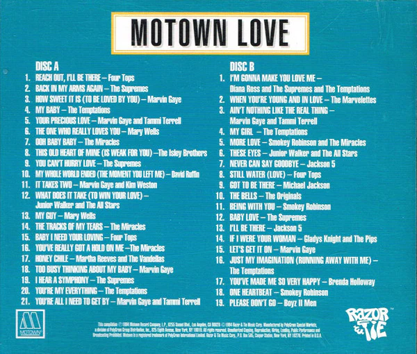 Various - Motown Love (2xCD, Comp, RM) (Very Good Plus (VG+)) - Image 2