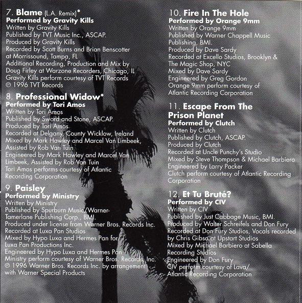 Various - Music From And Inspired By John Carpenter's Escape From L.A. (CD, Comp) (Near Mint (NM or M-)) - Image 5