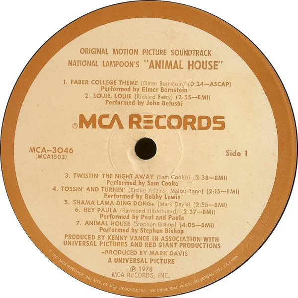 Various - National Lampoon's Animal House (Original Motion Picture Soundtrack) (LP, Comp) (Very Good Plus (VG+)) - Image 3