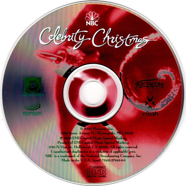 Various - NBC Celebrity Christmas (CD, Album, Enh) (Near Mint (NM or M-)) - Image 3
