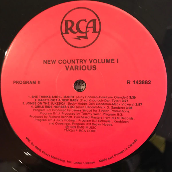 Various - New Country (Volume One) (LP, Album) NEW OLD STOCK - Image 4