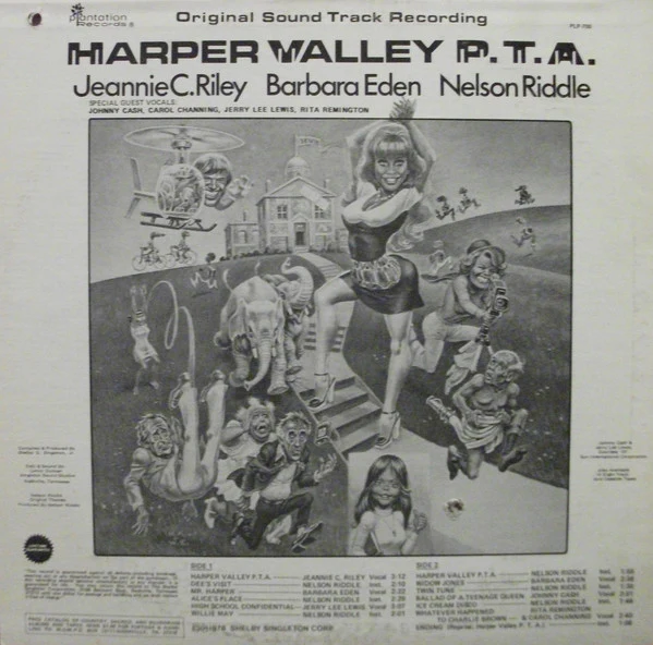 Various - Original Movie Soundtrack Recording: Harper Valley P.T.A. (LP, Album, Tra) (Mint (M)) - Image 2