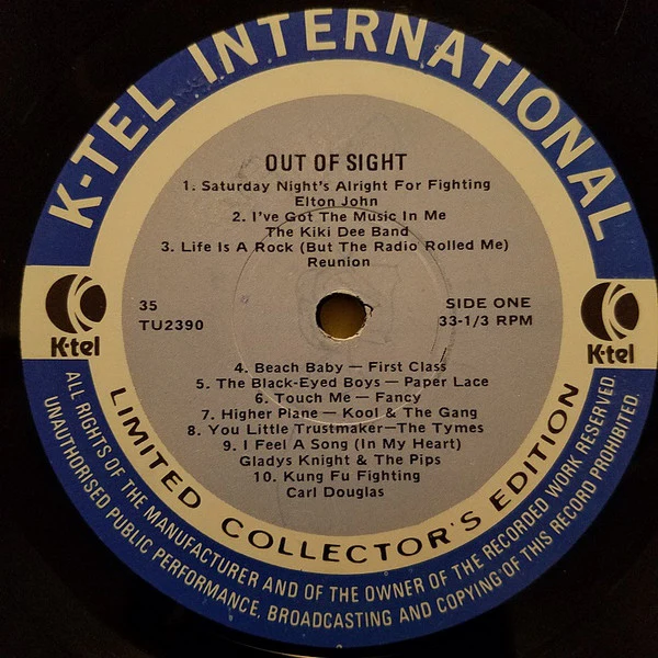Various - Out Of Sight (LP, Comp) (Very Good (VG)) - Image 3
