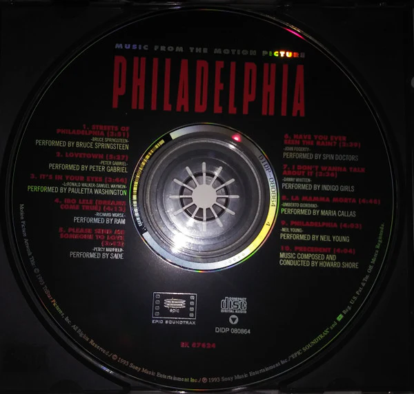 Various - Philadelphia (Music From The Motion Picture) (CD, Comp) (Near Mint (NM or M-)) - Image 3