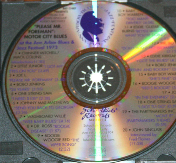 Various - "Please Mr. Foreman": Motor City Blues At The Ann Arbor Blues & Jazz Festival 1973 (CD, Comp) (Near Mint (NM or M-)) - Image 3