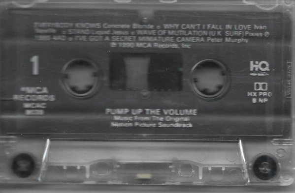 Various - Pump Up The Volume (Music From The Original Motion Picture Soundtrack) (Cass, Comp, Dol) (Near Mint (NM or M-)) - Image 5