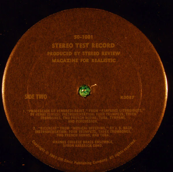 Various - Realistic Stereo Test Record (LP, Album, RP) (Very Good Plus (VG+)) - Image 4