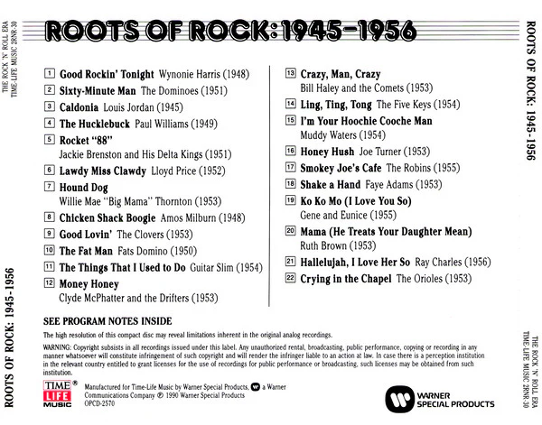 Various - Roots Of Rock: 1945-1956 (CD, Comp, RM) (Near Mint (NM or M-)) - Image 2