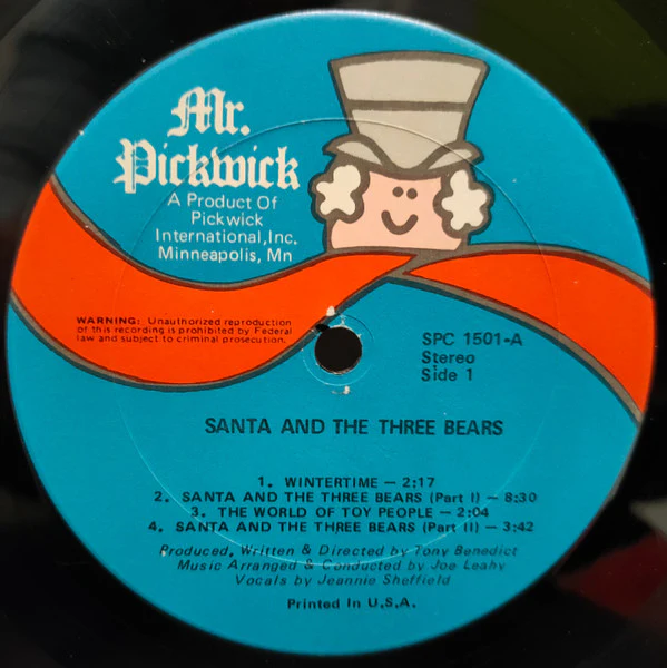 Various - Santa And The Three Bears (LP, Album, RE) (Very Good Plus (VG+)) - Image 3
