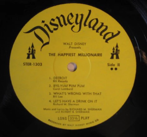 Various - Songs From Walt Disney's The Happiest Millionaire (LP) (Very Good Plus (VG+)) - Image 4