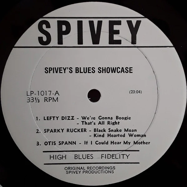 Various - Spivey's Blues Showcase (LP, Album) (Near Mint (NM or M-)) - Image 3