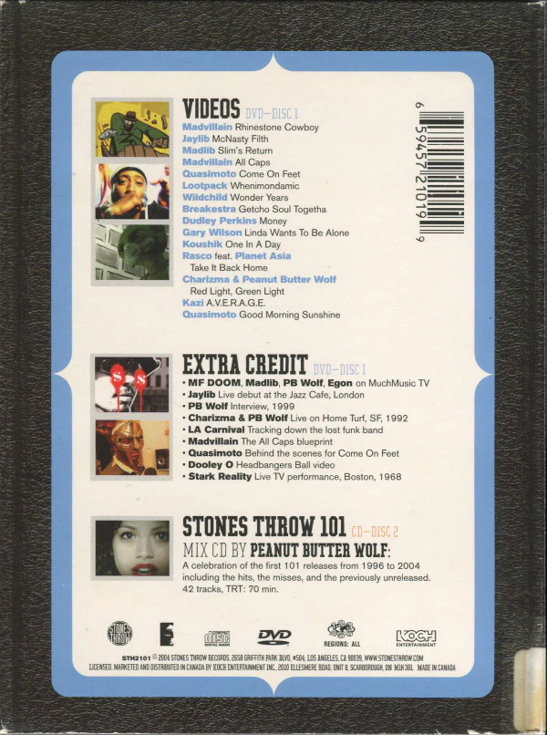 Various - Stones Throw 101 (CD, Mixed + DVD, Comp, NTSC) (Near Mint (NM or M-)) - Image 2