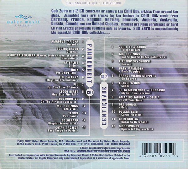 Various - Sub Zero (The Essential Chill Out Collection) (2xCD, Comp) (Near Mint (NM or M-)) - Image 2
