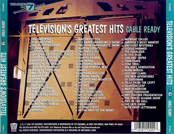 Various - Television's Greatest Hits Volume 7 - Cable Ready (CD, Comp) (Near Mint (NM or M-)) - Image 4