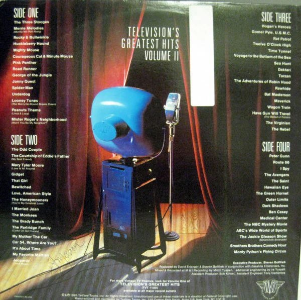 Various - Television's Greatest Hits, Volume II - (65 More TV Themes From The 50's & 60's) (2xLP, Comp) (Very Good Plus (VG+)) - Image 2