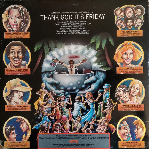 Various - Thank God It's Friday (The Original Motion Picture Soundtrack) (2xLP, Album, Comp + 12", S/Sided) (Very Good (VG)) - Image 2
