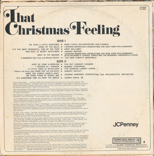 Various - That Christmas Feeling (LP, Comp, Pit) (Near Mint (NM or M-)) - Image 2