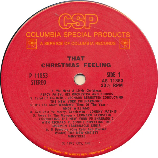 Various - That Christmas Feeling (LP, Comp, Pit) (Near Mint (NM or M-)) - Image 3