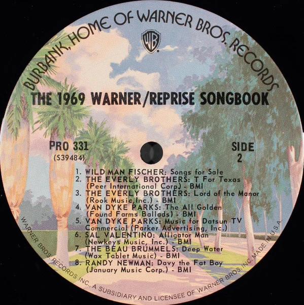 Various - The 1969 Warner / Reprise Songbook (2xLP, Comp, RE, Smplr, San) (Very Good Plus (VG+)) - Image 4