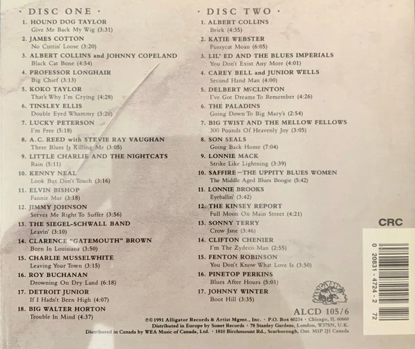 Various - The Alligator Records 20th Anniversary Collection (2xCD, Comp, Club, RE) (Near Mint (NM or M-)) - Image 2