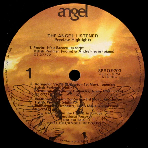 Various - The Angel Listener - Preview Highlights (7", EP, Promo) (Very Good (VG)) - Image 3