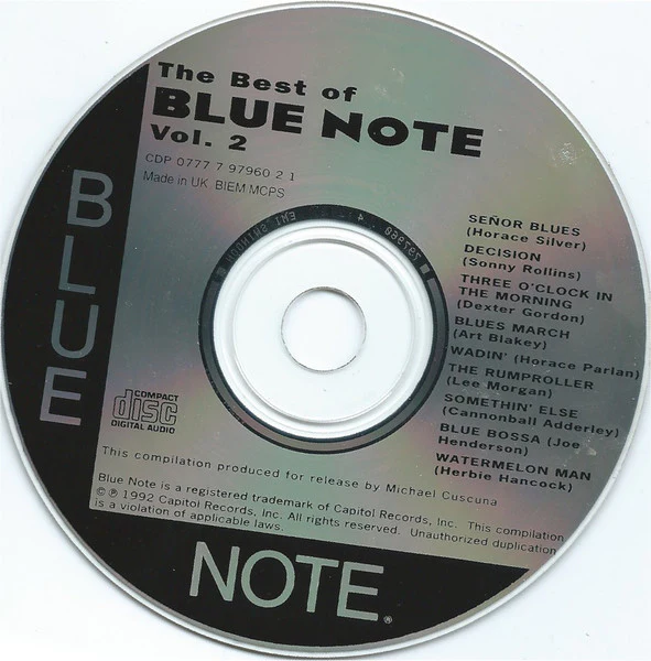 Various - The Best Of Blue Note Vol. 2 (CD, Comp, Mono, RE, RP) (Very Good Plus (VG+)) - Image 3