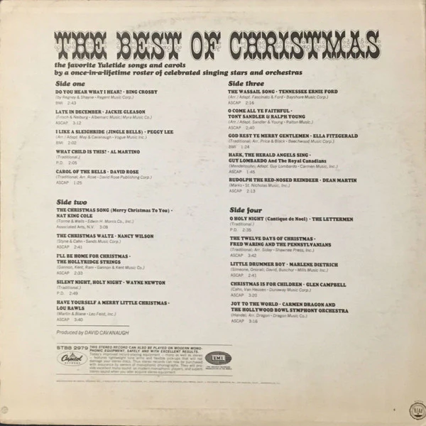 Various - The Best Of Christmas (2xLP, Comp) (Very Good Plus (VG+)) - Image 2