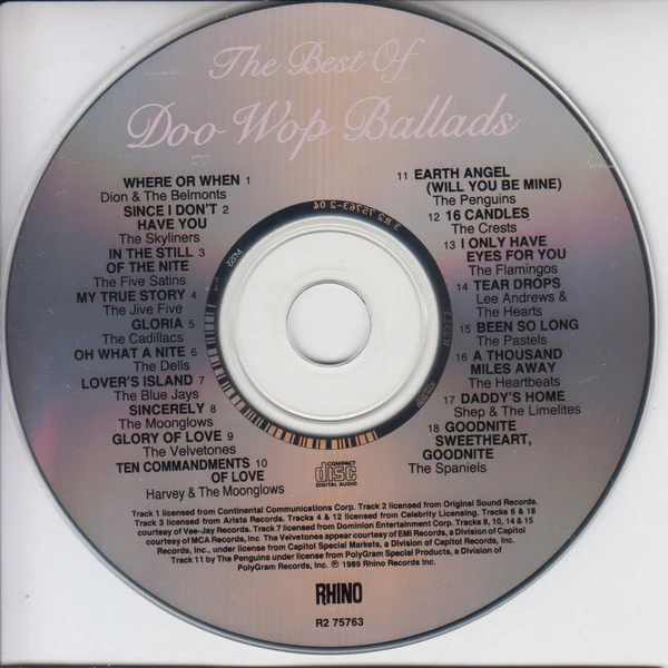 Various - The Best Of Doo Wop Ballads (CD, Comp) (Very Good Plus (VG+)) - Image 3