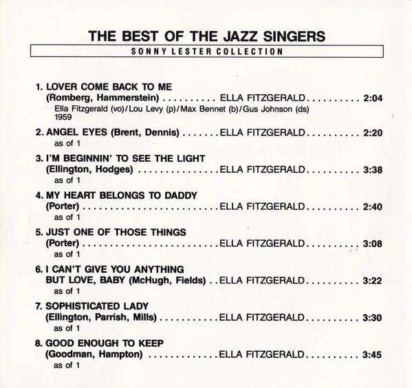 Various - The Best Of The Jazz Singers (CD, Comp) (Near Mint (NM or M-)) - Image 4