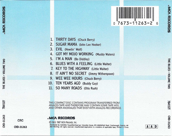 Various - The Blues Volume 2 (CD, Comp, Club, RE) (Very Good (VG)) - Image 3