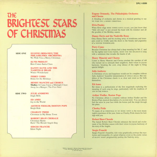 Various - The Brightest Stars Of Christmas (LP, Comp) (Very Good (VG)) - Image 2