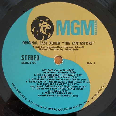 Various - The Fantasticks (LP, Album, RE) (Very Good Plus (VG+)) - Image 4