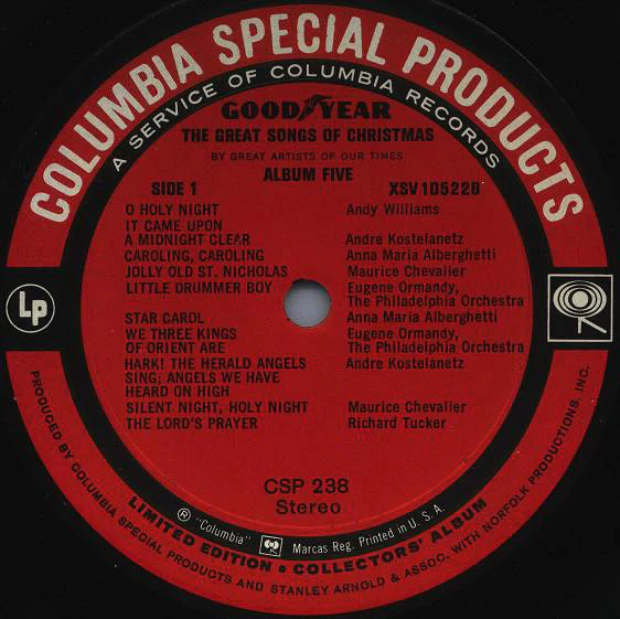 Various - The Great Songs Of Christmas, Album Five (LP, Comp, Ltd) (Very Good Plus (VG+)) - Image 3