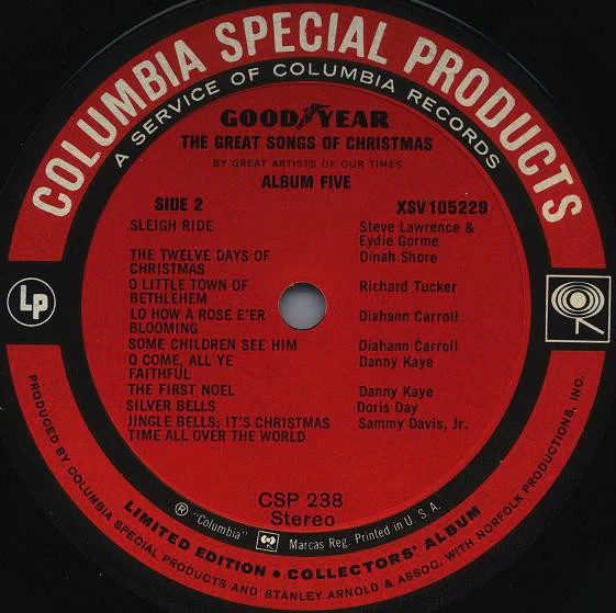 Various - The Great Songs Of Christmas, Album Five (LP, Comp, Ltd) (Very Good Plus (VG+)) - Image 4