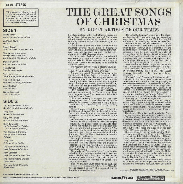 Various - The Great Songs Of Christmas - Album Seven (LP, Comp, Ltd) (Very Good Plus (VG+)) - Image 2