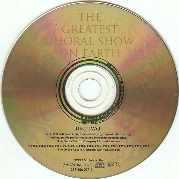 Various - The Greatest Choral Show On Earth (2xCD, Comp) (Near Mint (NM or M-)) - Image 4