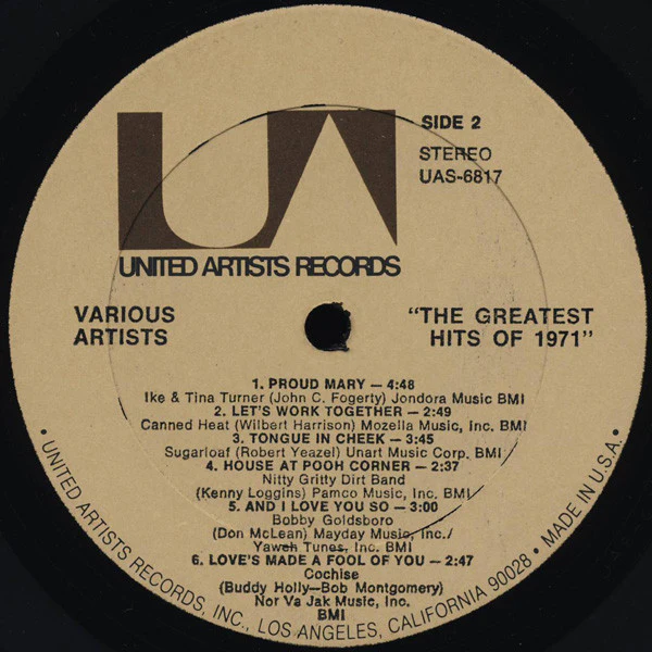 Various - The Greatest Hits Of 1971 (LP, Comp) (Near Mint (NM or M-)) - Image 4
