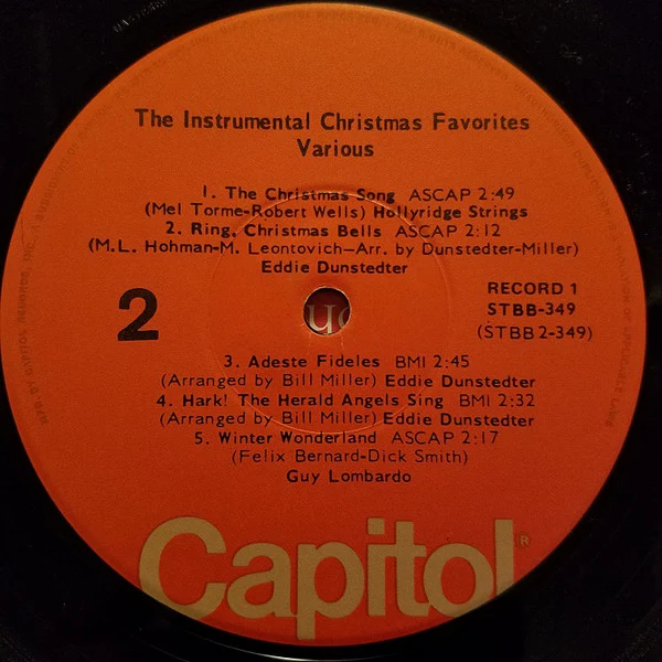 Various - The Instrumental Christmas Favorites (2xLP, Comp) (Very Good Plus (VG+)) - Image 4