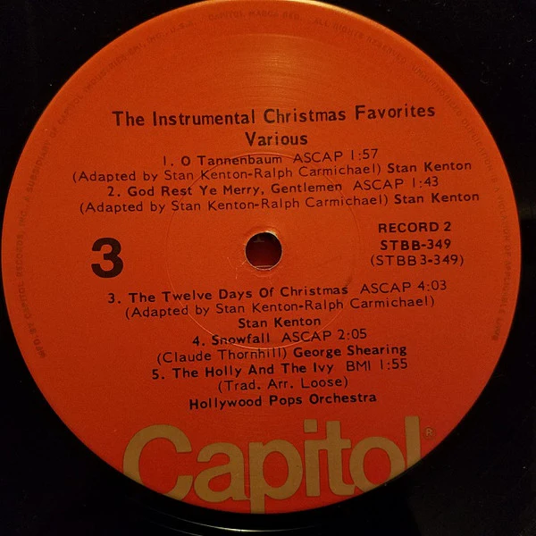 Various - The Instrumental Christmas Favorites (2xLP, Comp) (Very Good Plus (VG+)) - Image 5