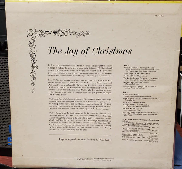 Various - The Joy Of Christmas (LP, Comp, S/Edition) (Very Good Plus (VG+)) - Image 2