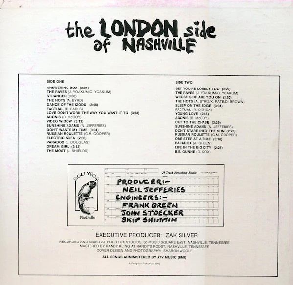 Various - The London Side Of Nashville: Third Coast New Wave (LP, Comp) (Very Good (VG)) - Image 2