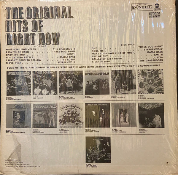 Various - The Original Hits Of Right Now Plus Some Heavies From The Motion Picture "Easy Rider" (LP, Comp) (Very Good Plus (VG+)) - Image 2