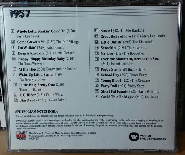 Various - The Rock 'N' Roll Era 1957 (CD, Comp, RM, Org) (Near Mint (NM or M-)) - Image 2